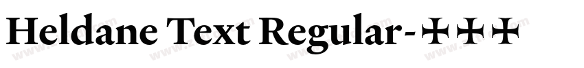 Heldane Text Regular字体转换